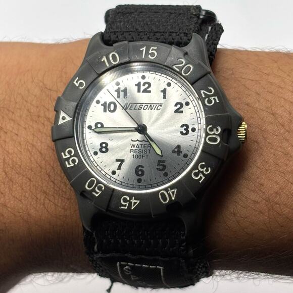 Black Nelsonic Men's Watch - Picture 1 of 5